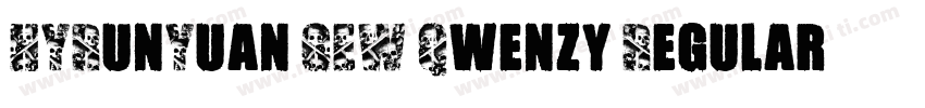 HYRunYuan GEW Qwenzy Regular字体转换
